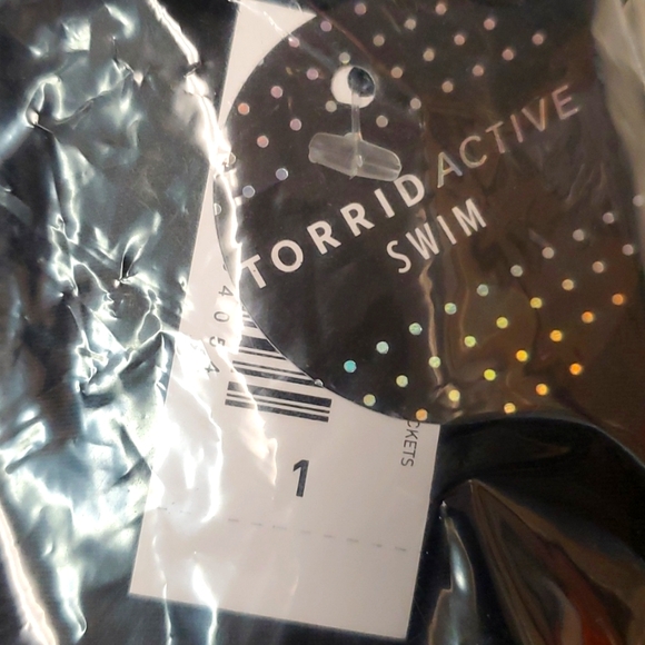 ❤️NWT VINTAGE TORRID BERMUDA BIKE SWIM SHORTS - POCKETS BIKINI BOTTOM PLUS SIZE - Picture 6 of 16